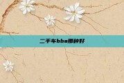 二手车bba那种好