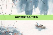 10万多买什么二手车