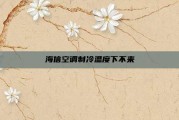 海信空调制冷温度下不来