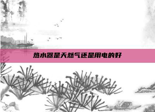 热水器是天然气还是用电的好