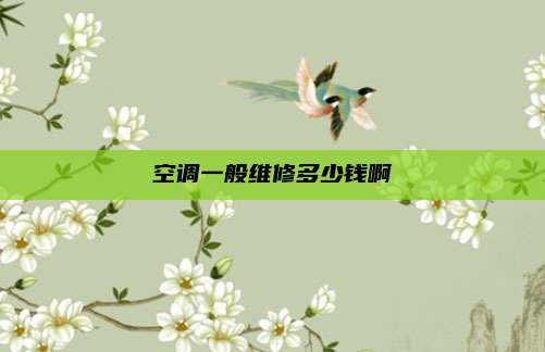 空调一般维修多少钱啊