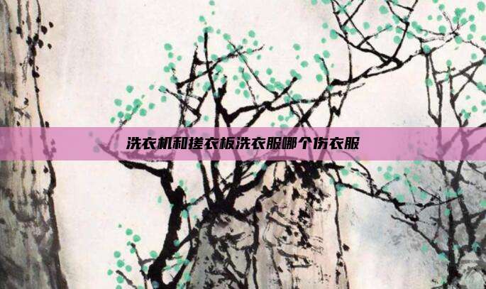 洗衣机和搓衣板洗衣服哪个伤衣服