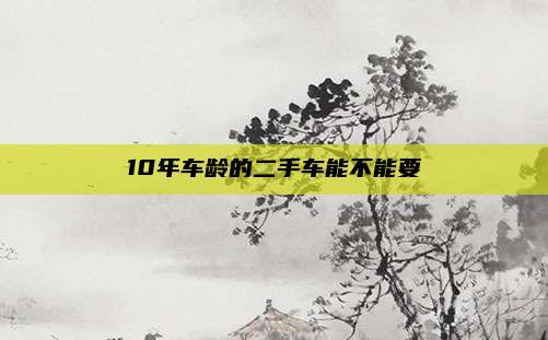 10年车龄的二手车能不能要