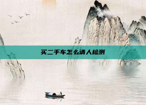 买二手车怎么请人检测