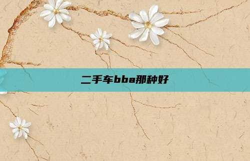 二手车bba那种好