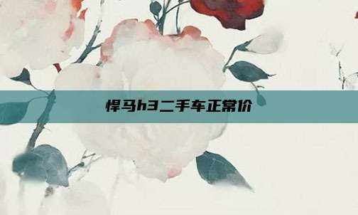 悍马h3二手车正常价