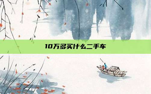 10万多买什么二手车