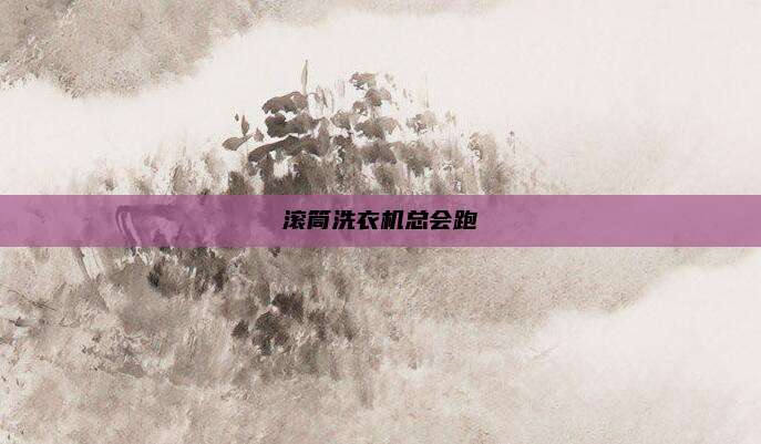滚筒洗衣机总会跑