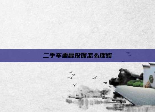 二手车重复投保怎么理赔