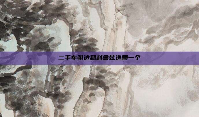 二手车骐达和科鲁兹选哪一个